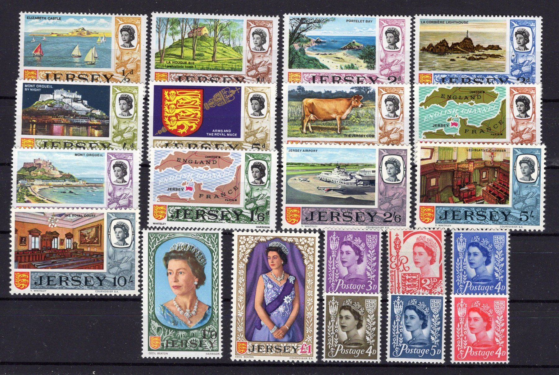 Tutti i francobolli: R5107  /  JERSEY 1969  neufs XX – Nuovo (secondo la descrizione) da Ste-Croix venduto da MONT-TAGNAC