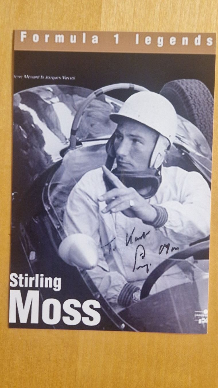 Autogramme: Stirling Moss, Original Autogramm auf Foto – Gebraucht aus Salmsach von Schusoa