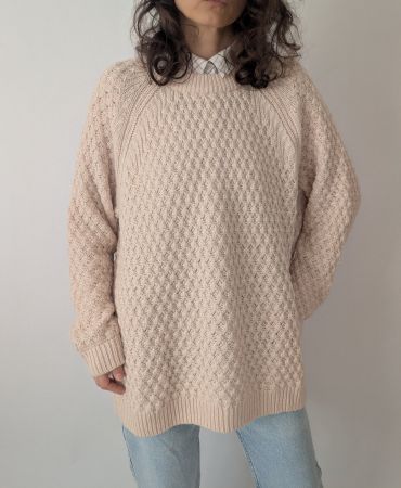 Winter Strickpullover, creme-beige, Grösse XXL super Zustand