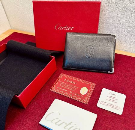 Cartier Must de Cartier Bifold Leder Portemonnaie
