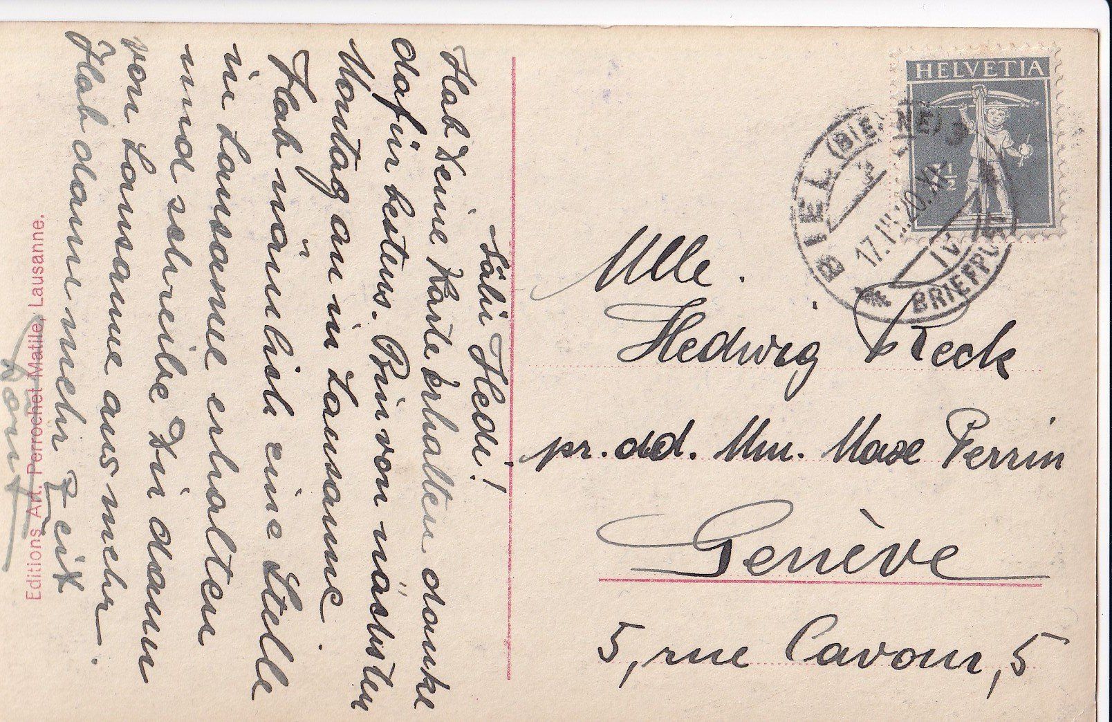 Cartoline postali: Biel Schwanenkolonie – Usato da Olten venduto da clotaldi 1