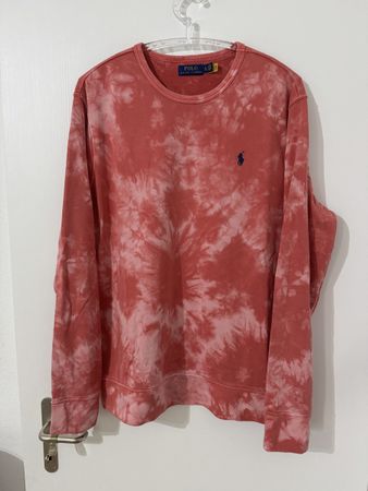 Polo Ralph Lauren Tye-Dye Pullover Koralle Grösse XL QR code