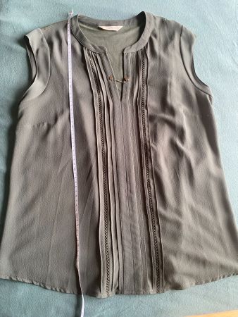 Neues Top, Bluse, Tunika, olive, NafNaf, Gr. L