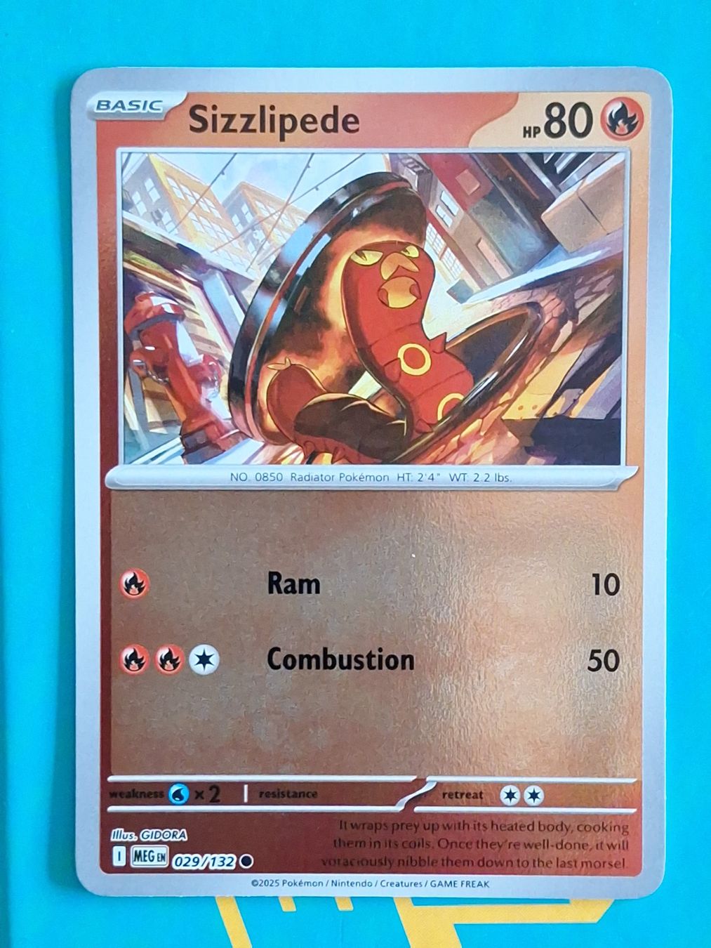 Pokémon Sammelbilder & Trading cards: Sizzlipede - Reverse Holo Pokemon Mega Evolution #1.8 – Gebraucht aus Altstätten SG von GGsGameshop