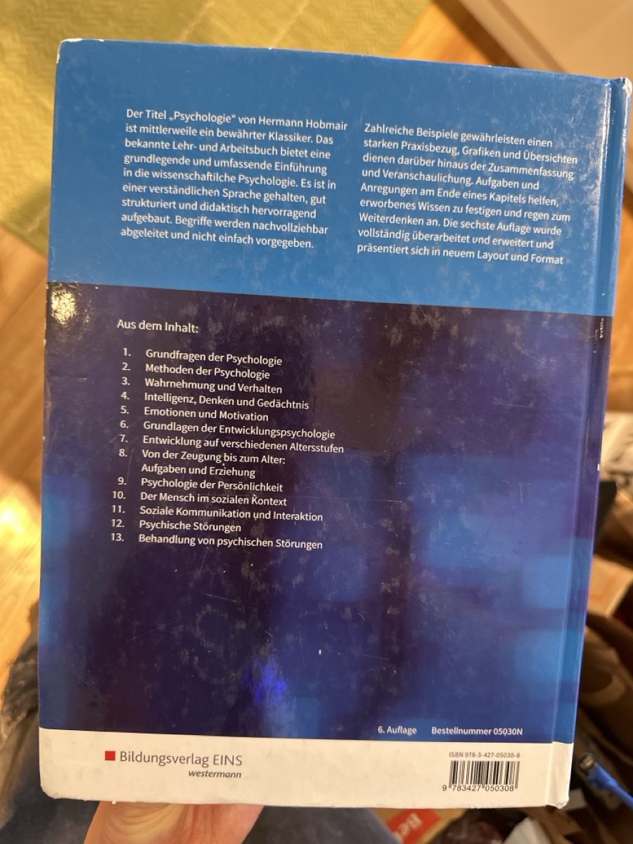 Libri: Psychologie Buch, Hobmair – Usato da Präz venduto da 9gi_f8xm 1
