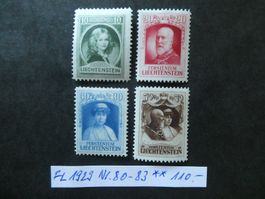 FL 1929 Nr. 80-83 postfrisch