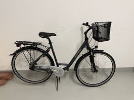 Damenrad BHs schwarz Korb Gepäckträger