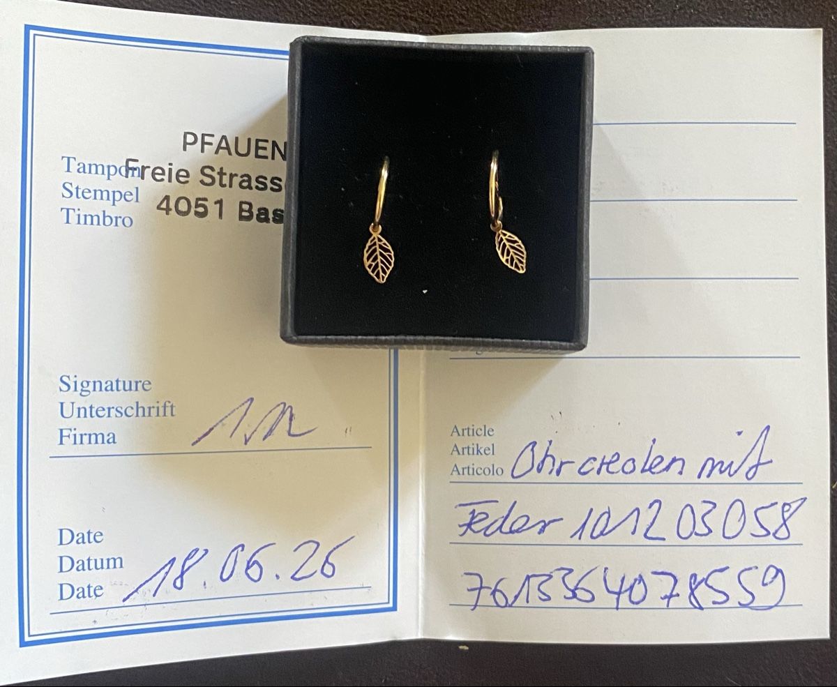 Ohrringe & -stecker: Ohrring /Earring Gold 750 – Neu (gemäss Beschreibung) aus Basel von Nina_121 1