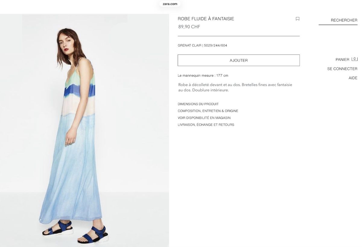 Zara Kleider: Robe d'été ZARA Taille XS à M – Neu (gemäss Beschreibung) aus Aigle von sow_m7gm 9