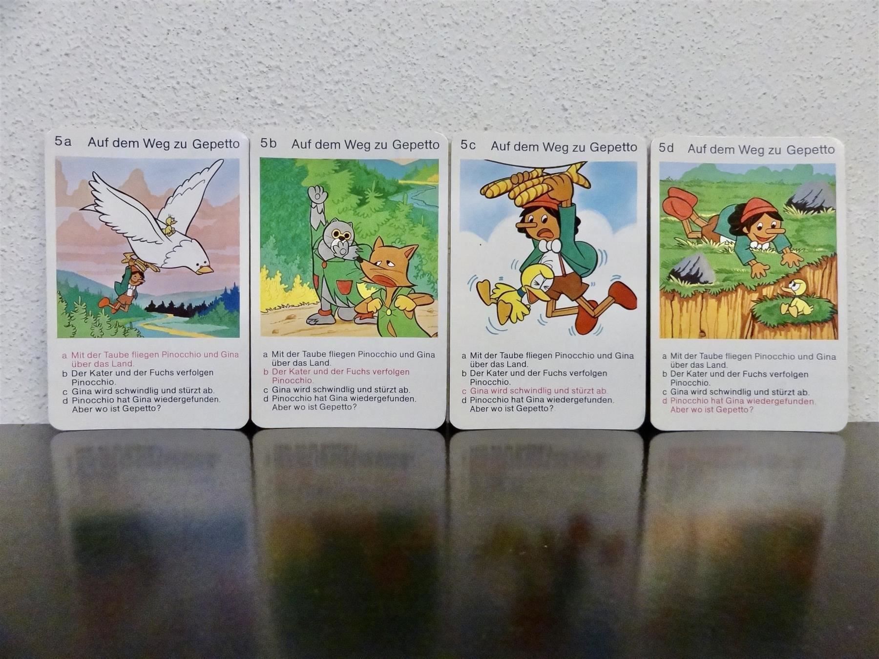 Spiele: schönes altes Quartett PINOCCHIO 1977 – Gebraucht aus Kerzers von wisaundso 7