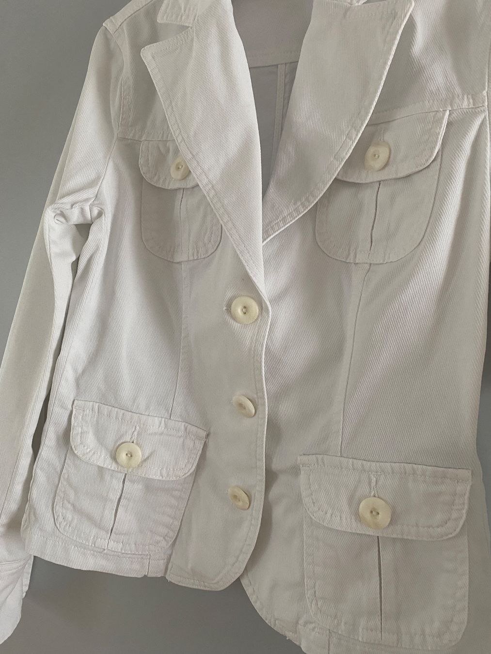 Bershka Giacche: Jeans Jacke Grösse L weiss – Usato da Glattbrugg venduto da riseca 3