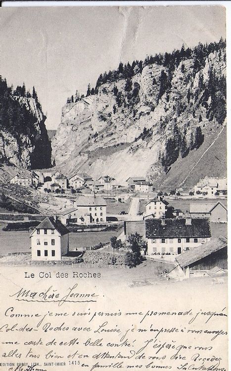 LE COL - des - ROCHES (D'occasion) à Les Verrières pour CHF 7 – avec ...