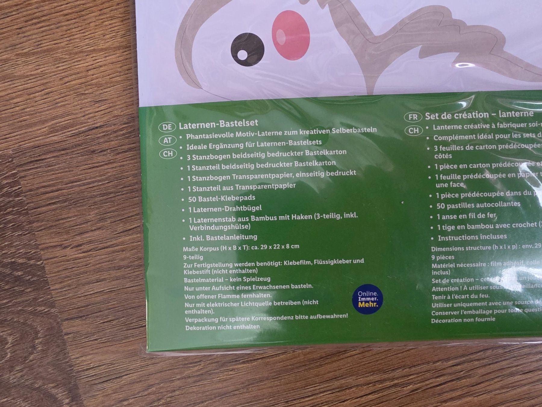 Kit bricolage: Bastelset: Laternen-Bastelset "Fuchs" 9-teilig – Nuovo e nell'imballaggio originale da Nebikon venduto da Japostyle 2