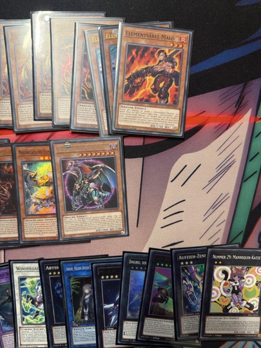 Yugioh Carte collezionabili: Yu-Gi-Oh! 53 Karten – "Elementsäbel und weitere" – Usato da Arbon venduto da ids 3