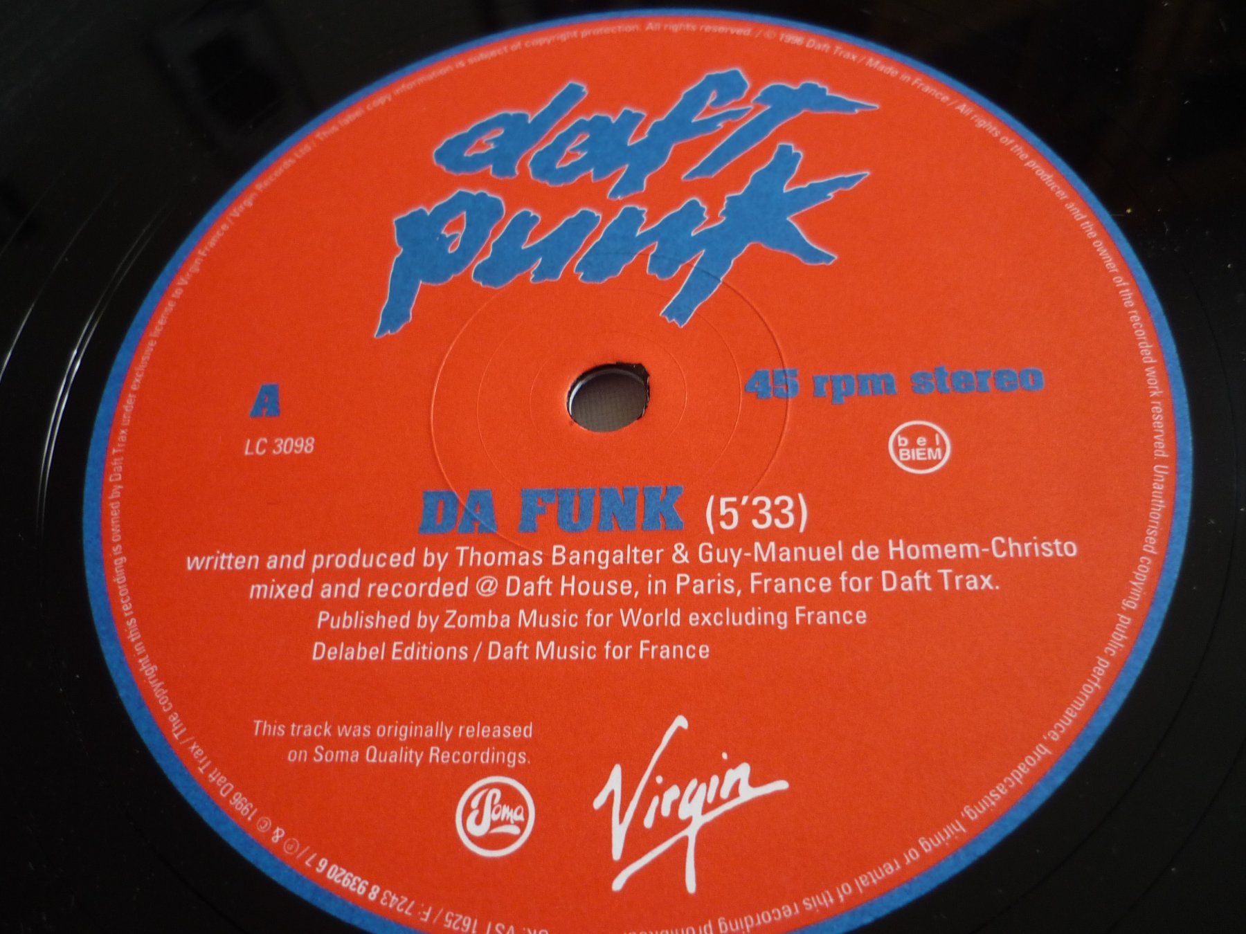 Dischi in vinile: Rare Techno Vinyl - Daft Punk - double feature - da funk – Usato da Beringen venduto da Flatretriever 2