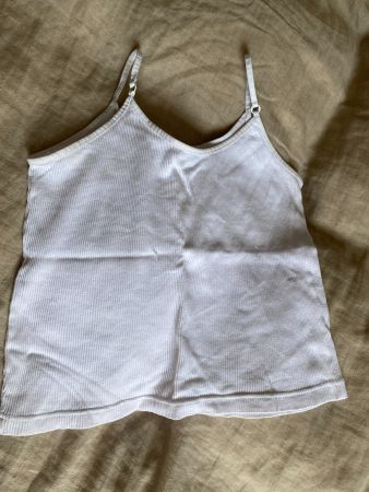 Träger Top mit Rippmuster in Gr. 36