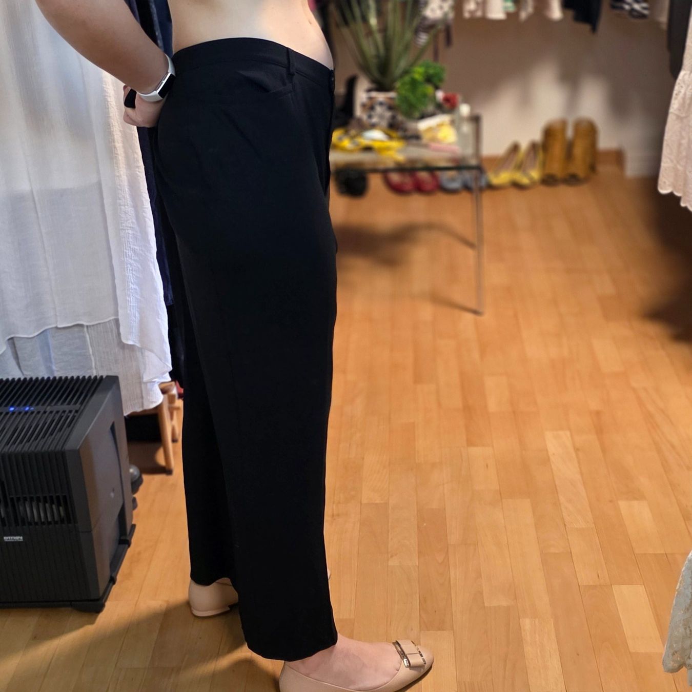 Basler Pantaloni: Basler Hose schwarz elegant hochwertig Gr.48 – Usato da Wald ZH venduto da CapLux 2
