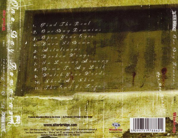 CD: CD Alter Bridge - One day remains (2004) – Usato da Möriken AG venduto da mineralia 1