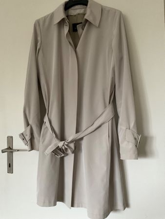 Eleganter Fuchs Schmitt Trenchcoat Gr 36/38 hellgrau NEU