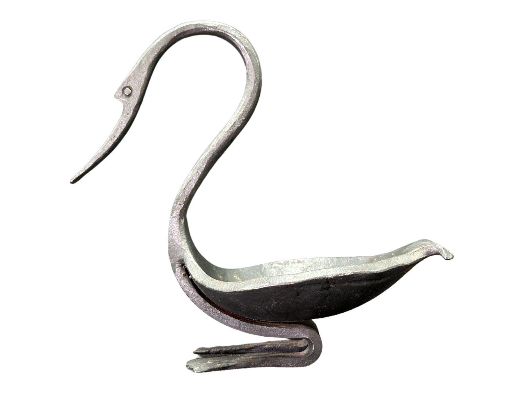Piatti di portata: Superbe vide poche cendrier cygne en fer forgé – Usato da Morges venduto da deco.vintage 1