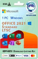 Microsoft Office 2021 Standard 1 PC Lifetime