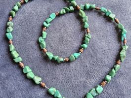Vintage feine Türkis Halskette Collier