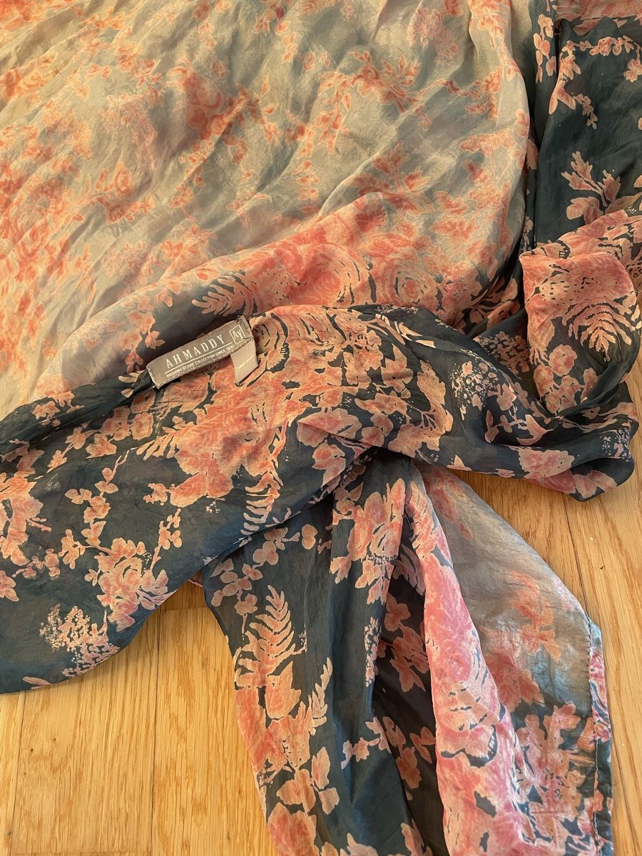 Foulard & Sciarpe: AHMADY 100% Silk Stola Seidenschal – Usato da Möhlin venduto da Halylea 4