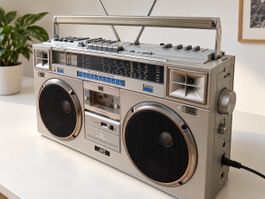 JVC RC-M70L Ghettoblaster Radio Kassettenspieler Silber