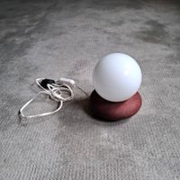 Lampe ambiance veilleuse teak vintage 1960 minimaliste mcm