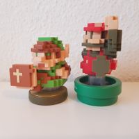 Amiibo Figuren 8-bit Link & Super Mario