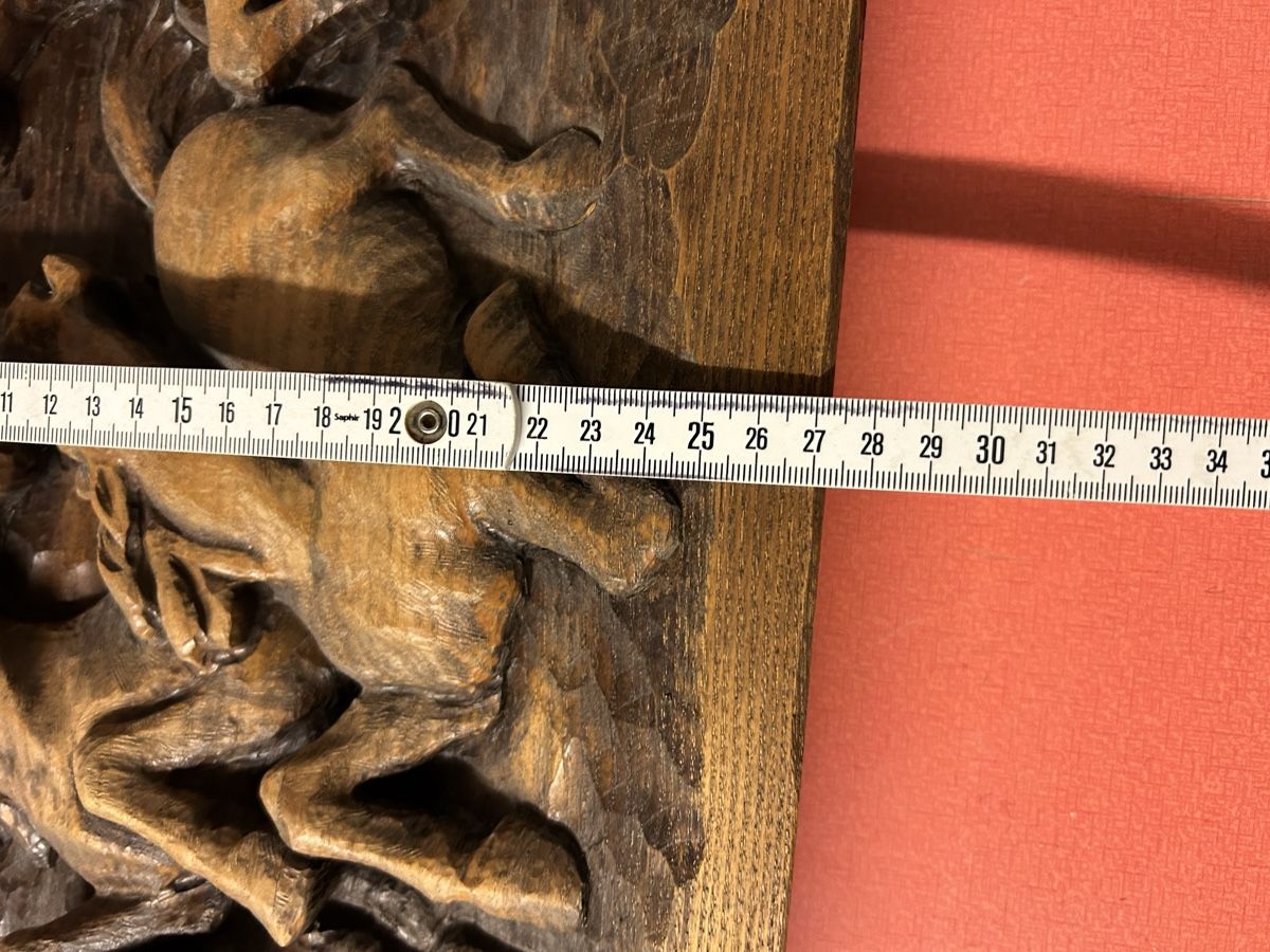 Xilografie: Holzschnitzerei Pferde, rustikal & einzigartig!  – Usato da Lanzenhäusern venduto da vic63 5