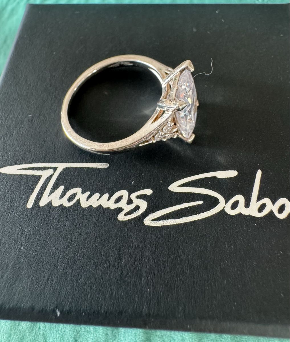 Thomas Sabo Anelli: Thomas Sabo Ring, Silber 925, Zirkonia, Grösse 54 – Nuovo (secondo la descrizione) da Stetten AG venduto da cbrenda 3