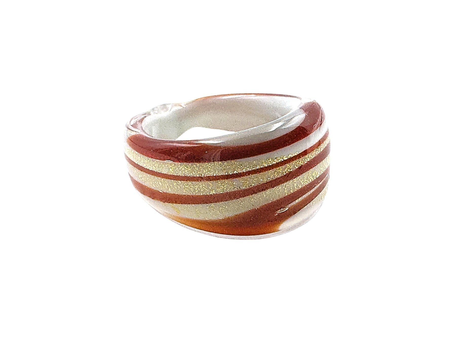 Murano Anelli: Ring Murano Glas G 56 Breite 14mm – Nuovo e nell'imballaggio originale da Oberkulm venduto da Murano-Schmuck 3