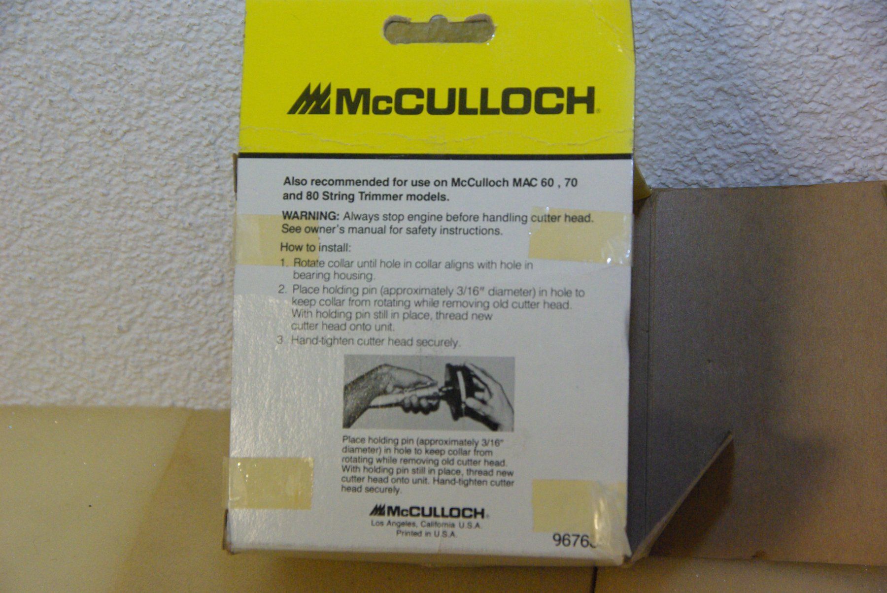 Tutti gli attrezzi: McCulloch Trimmer Box, in OVP – Nuovo e nell'imballaggio originale da Herisau venduto da Cevianer1844 2
