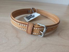 Josty Vollrindsleder Hundehalsband Gr 50 Neu