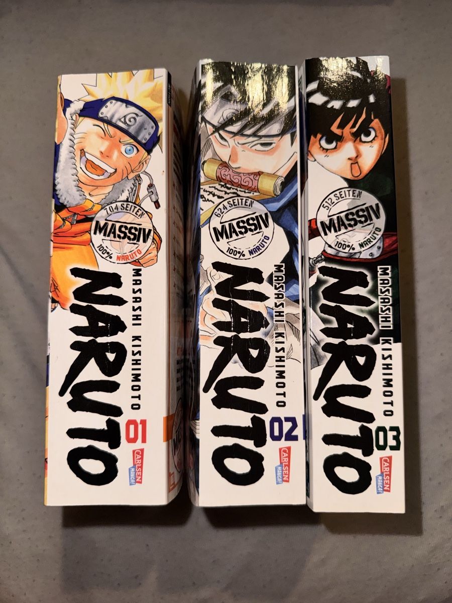 Fumetti: Naruto Massiv Band 1-3 Deutsch – Usato da Zürich venduto da Yara.A 1