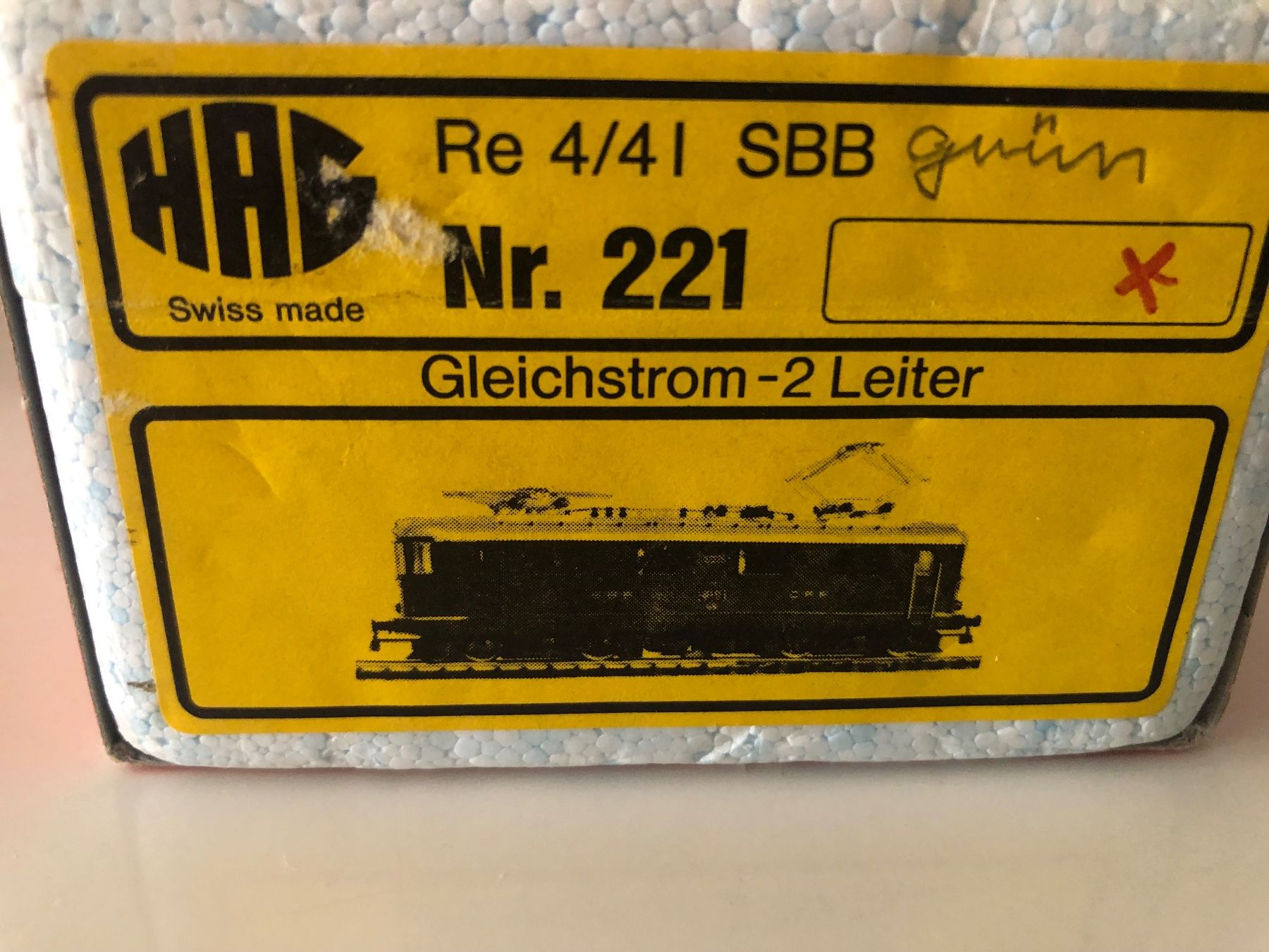 Hag Modellini di ferrovie: Hag Lok 221 wie neu – Usato da Ostermundigen venduto da Garmin03 1