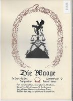Horoskop - Die Waage - Scherenschnitt