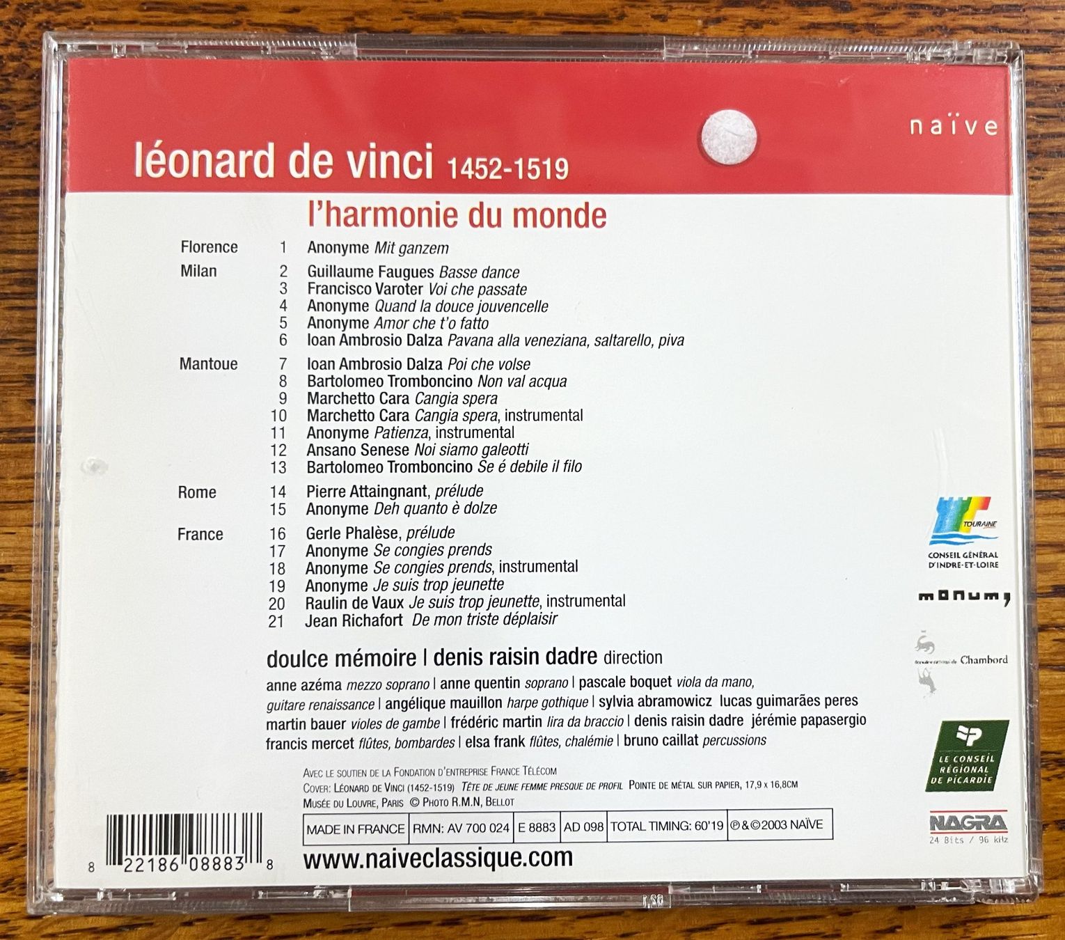 CD: Leonard de Vinci: L`Harmonie du Monde CD – Usato da Oftringen venduto da Vucki 1