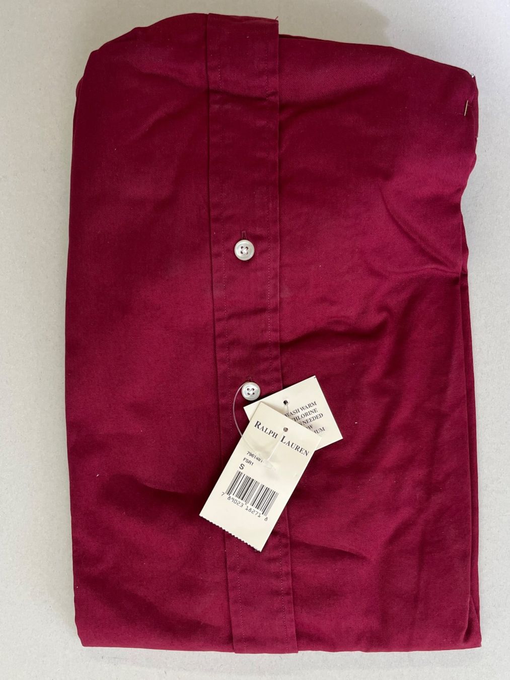 Ralph Lauren Camicie: Ralph Lauren Hemd, Farbe weinrot, Grösse S – Nuovo (secondo la descrizione) da Netstal venduto da spaltflo01 1
