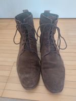 Lässige Herren-Stiefeletten Wildleder Gr 42 braun, bequem,