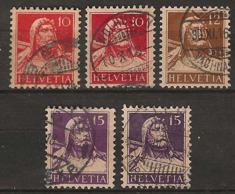 Tutti i francobolli: CH126 - Buste de Tell 126I-128b obl. – Usato da Trélex venduto da Phil_Albert