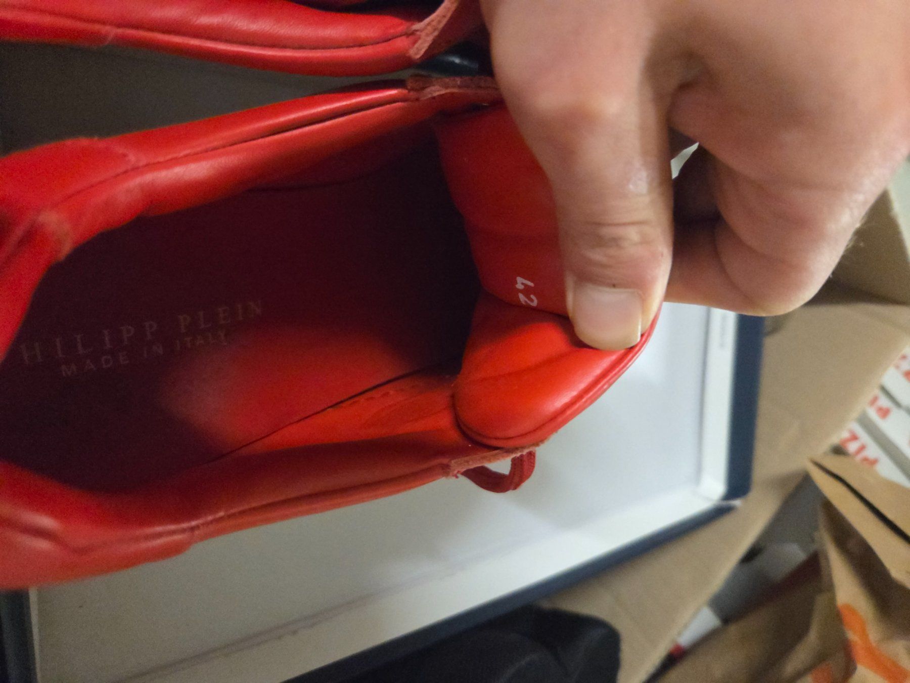 Philipp Plein Herrenschuhe: Rot Philipp Plein Sneaker Gr. 41 Leder – Gebraucht aus Roggwil BE von LowJoe 4