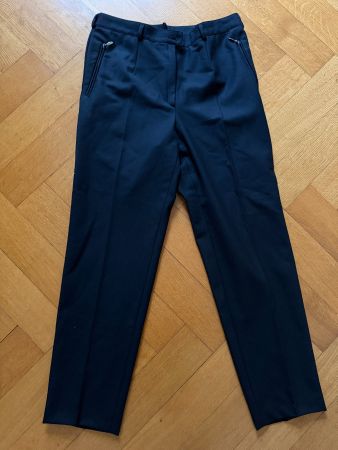 Damen Business Hose Schwarz Gr 38 Stretch Elegant Stoffhose