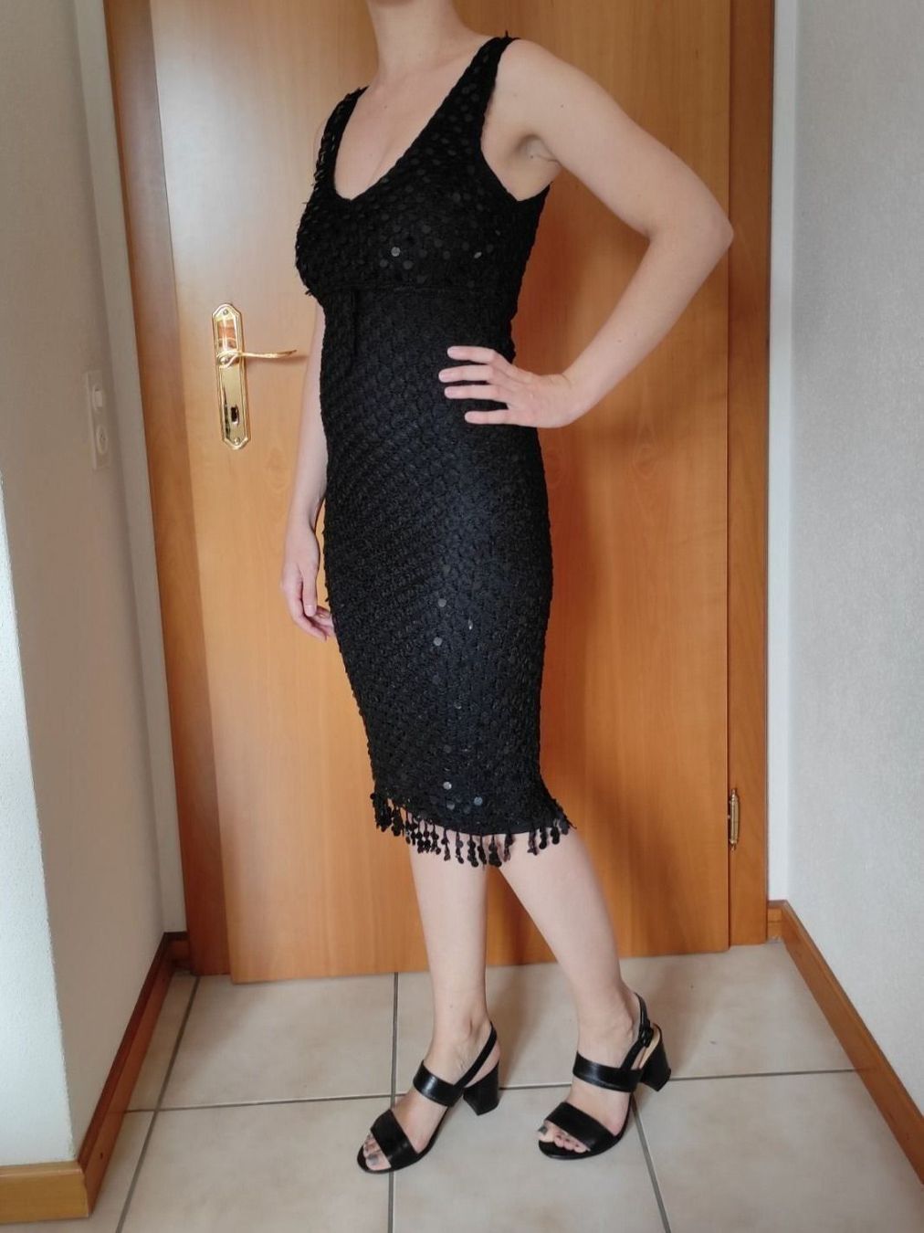 Morgan Vestiti: Morgan Cocktailkleid, gehäckelte Optik – Usato da Zürich venduto da ele_h5rz