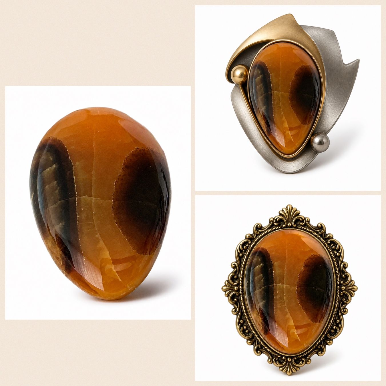 Pietre preziose: Simbirzit Cabochon.Doublette handpoliert Einzelstück – Nuovo e nell'imballaggio originale da Geroldswil venduto da Lilleke 1