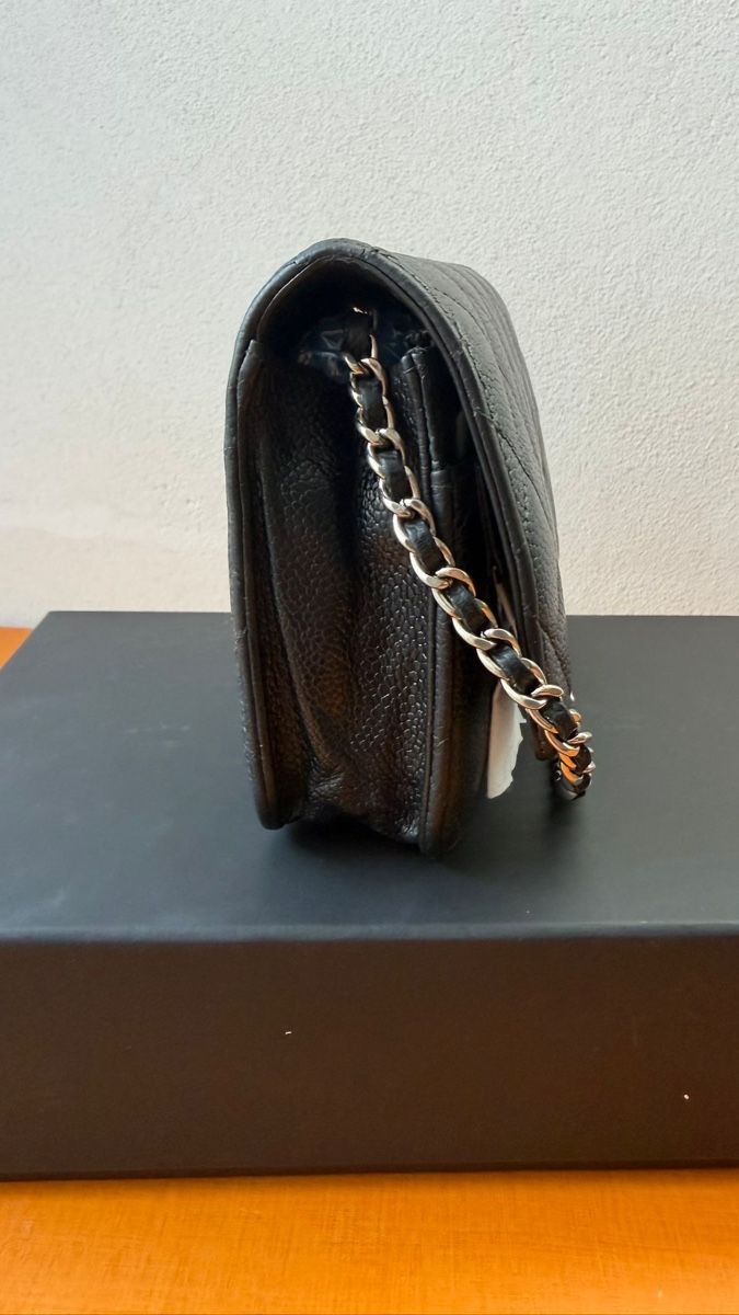 Chanel Borse da donna: Chanel Classic Timeless Wallet on Chain Black Caviar – Usato da Münchenstein venduto da watchpatrol 3