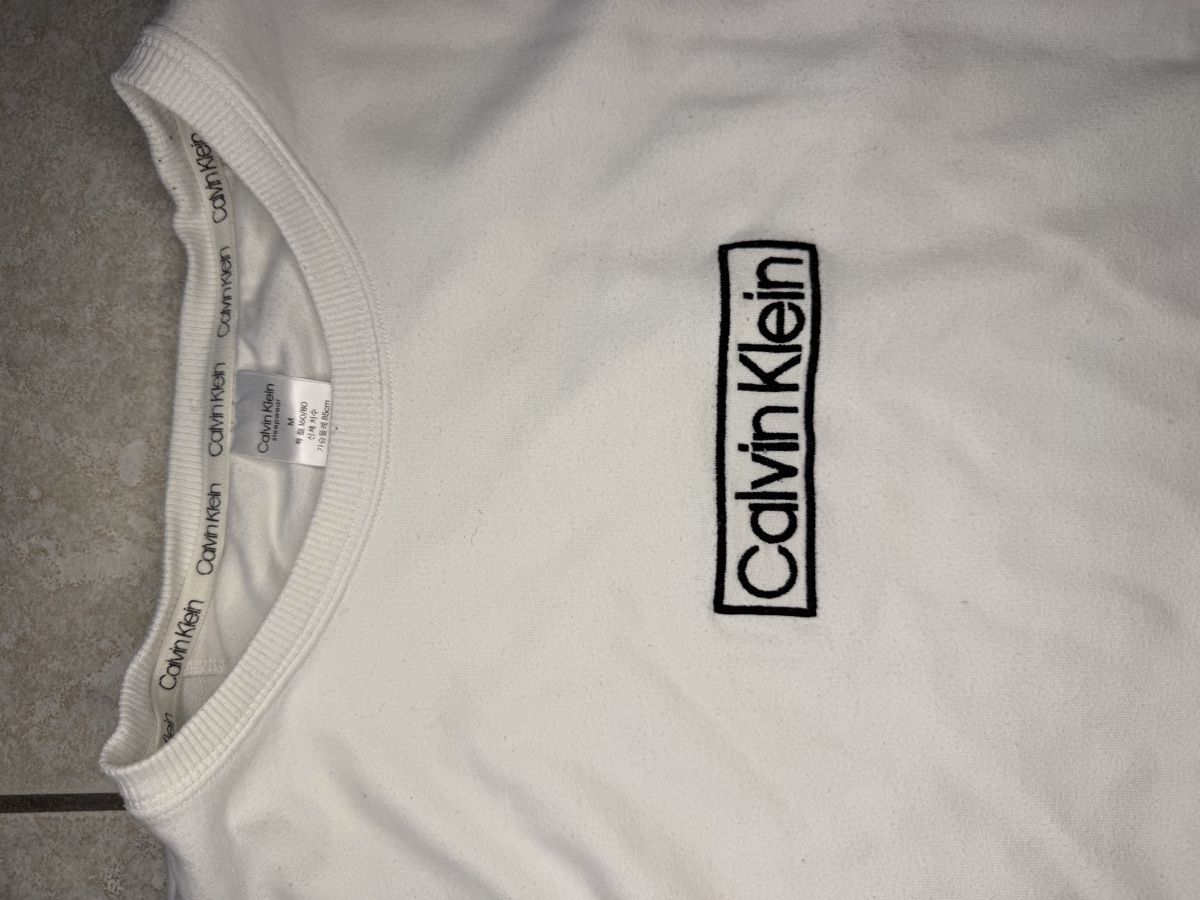 Calvin Klein Maglioni & Felpe: Calvin Klein Pullover Sweater M Weiss Sommer Frühling Basic – Nuovo (secondo la descrizione) da Kreuzlingen venduto da Vadimem 1