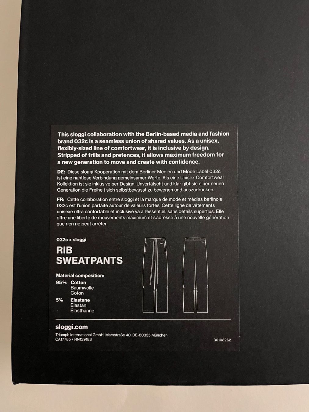 Pantaloni: SLOGGI 032c Workshop, RIB Sweatpants, Grösse S, Beige – Nuovo e nell'imballaggio originale da Rudolfstetten venduto da gst_g7xl 7