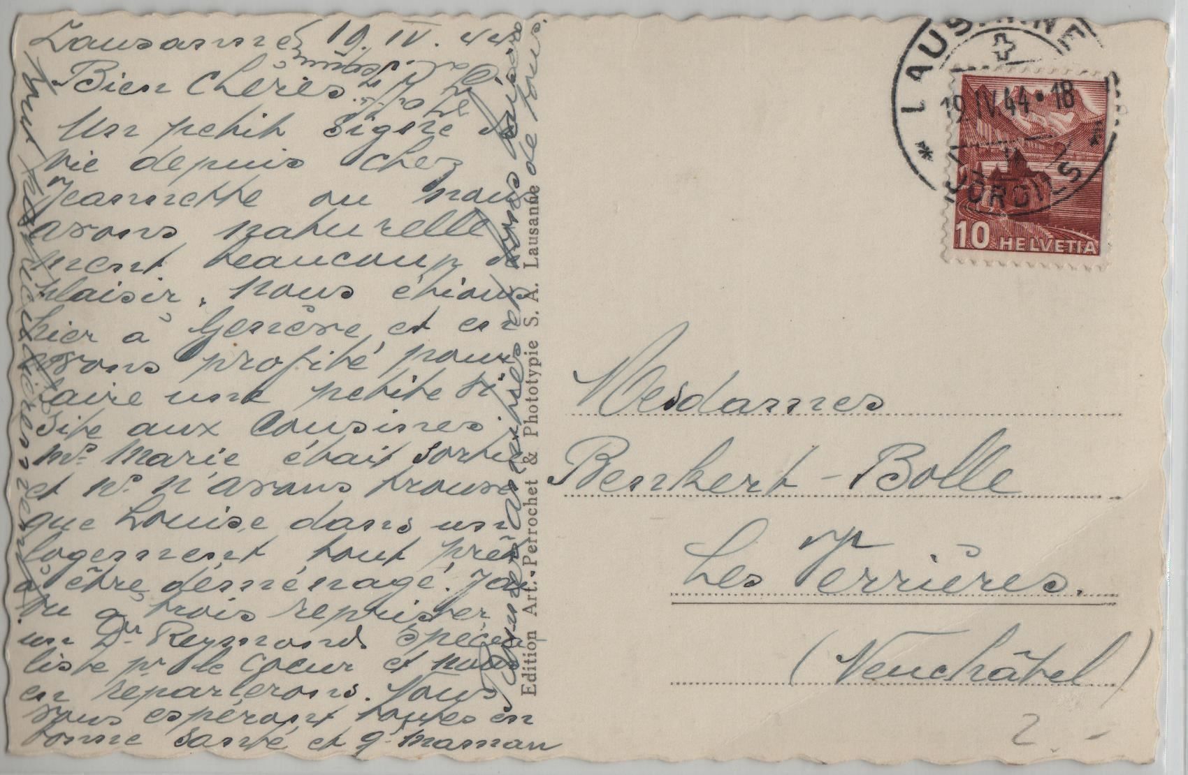 Cartoline postali: Lausanne - Cathedrale et Dent d'Oche – Antico da Ettingen venduto da Kartenplanet 1